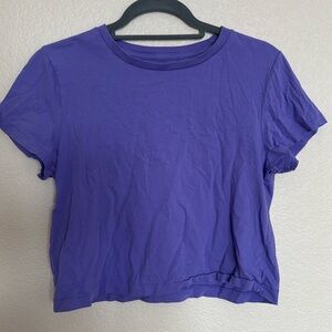 Purple crop top